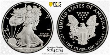 2019-W $1 Silver Eagle PR69DCAM