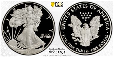 2017-W $1 Silver Eagle PR69DCAM