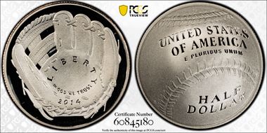 2014-S 50C Baseball Hall of Fame PR69DCAM
