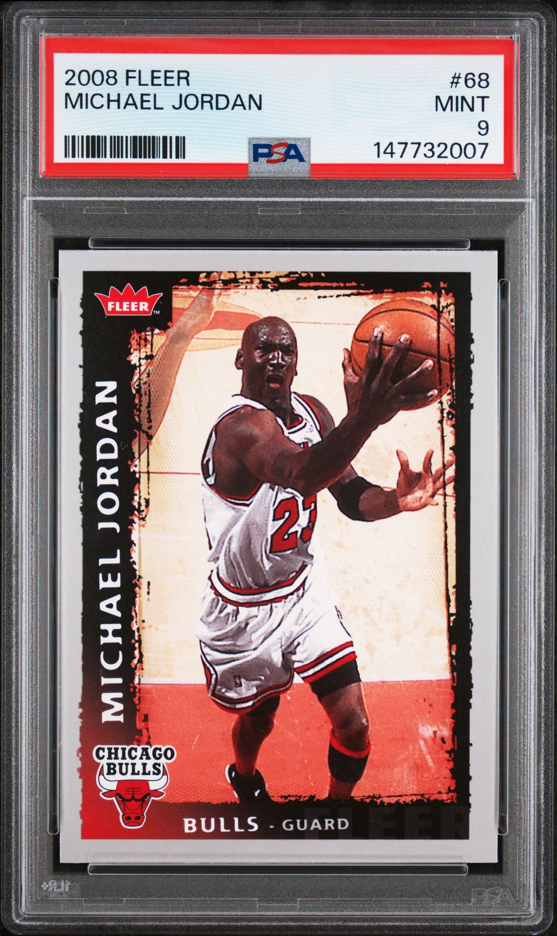 2008 Fleer Michael Jordan #68 Mint 9 front