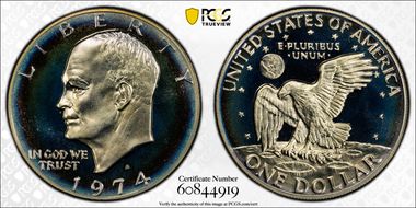 1974-S $1 Clad PR68DCAM