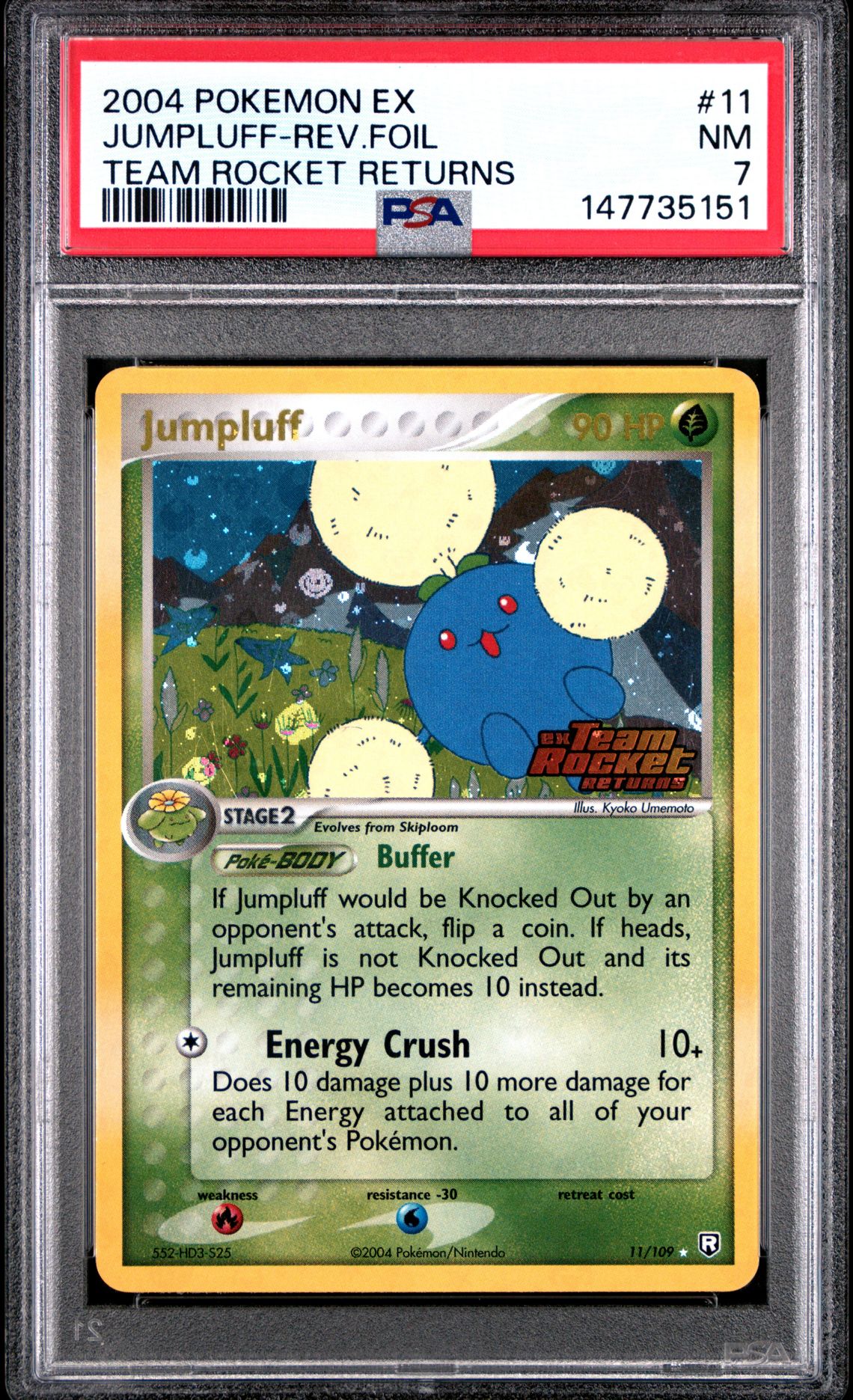 2004 Pokemon POKEMON EX TEAM ROCKET RETURNS #11 Jumpluff-Rev.Foil front