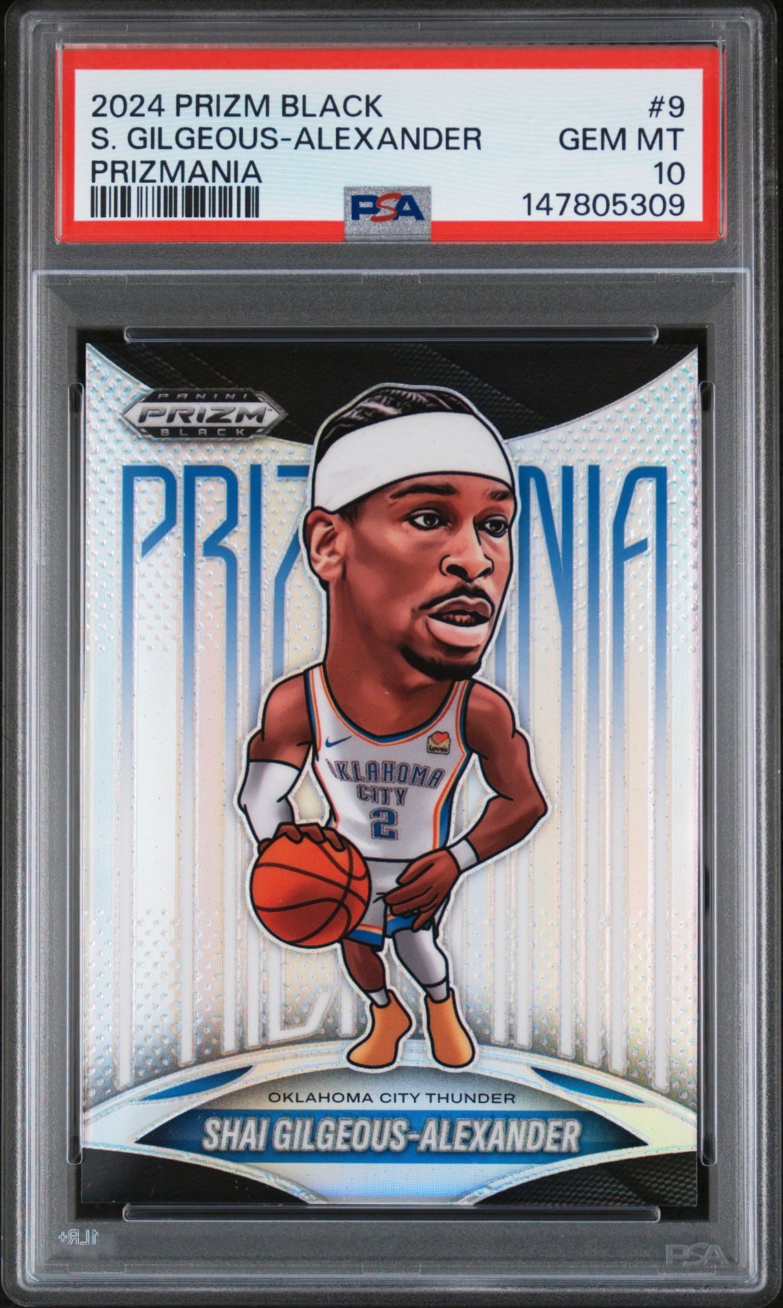 2024 Panini PANINI PRIZM BLACK PRIZMANIA #9 S. Gilgeous-Alexander front