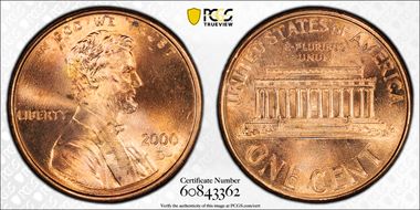 2000-D 1C MS65RD