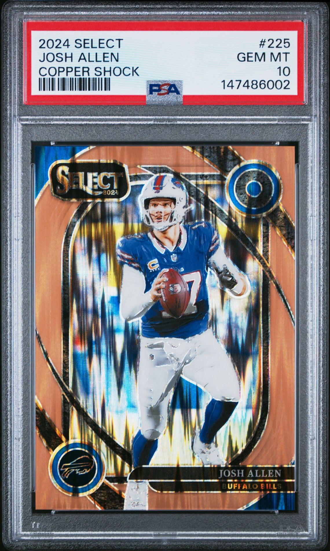 2024 Panini PANINI SELECT COPPER SHOCK #225 Josh Allen front