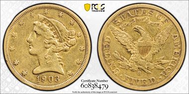 1903-S $5 N1