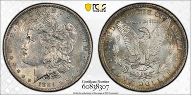 1884-O $1 MS65