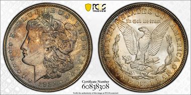 1921 $1 Morgan MS63