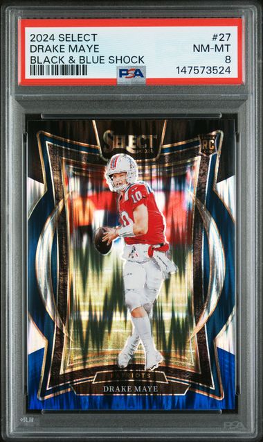 2024 Panini Select Blue #27 Drake Maye front