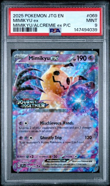 2025 Pokemon Journey Together MIMIKYU/ALCREMIE ex P/C #069 Mimikyu front