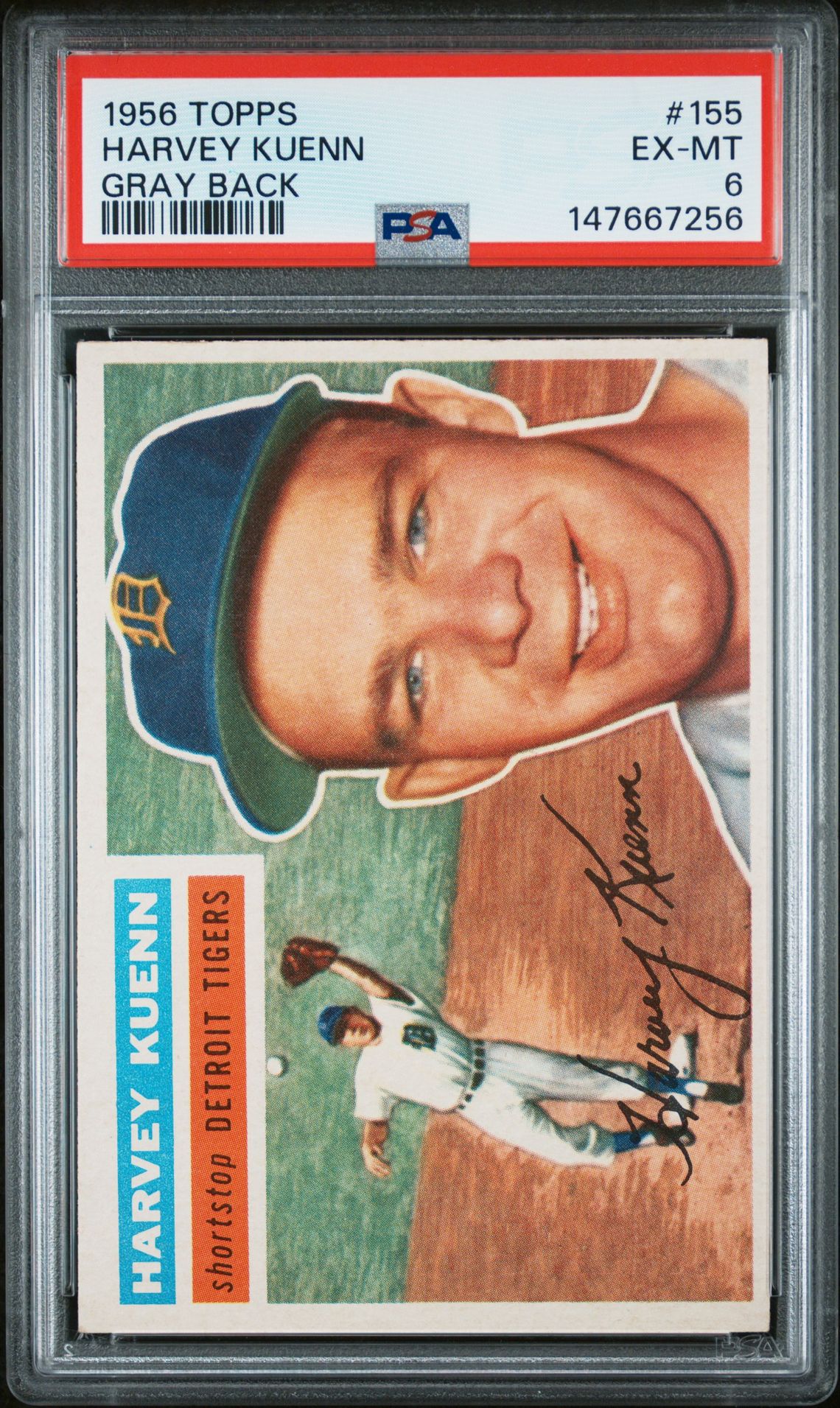 1956 Topps TOPPS GRAY BACK #155 Harvey Kuenn front