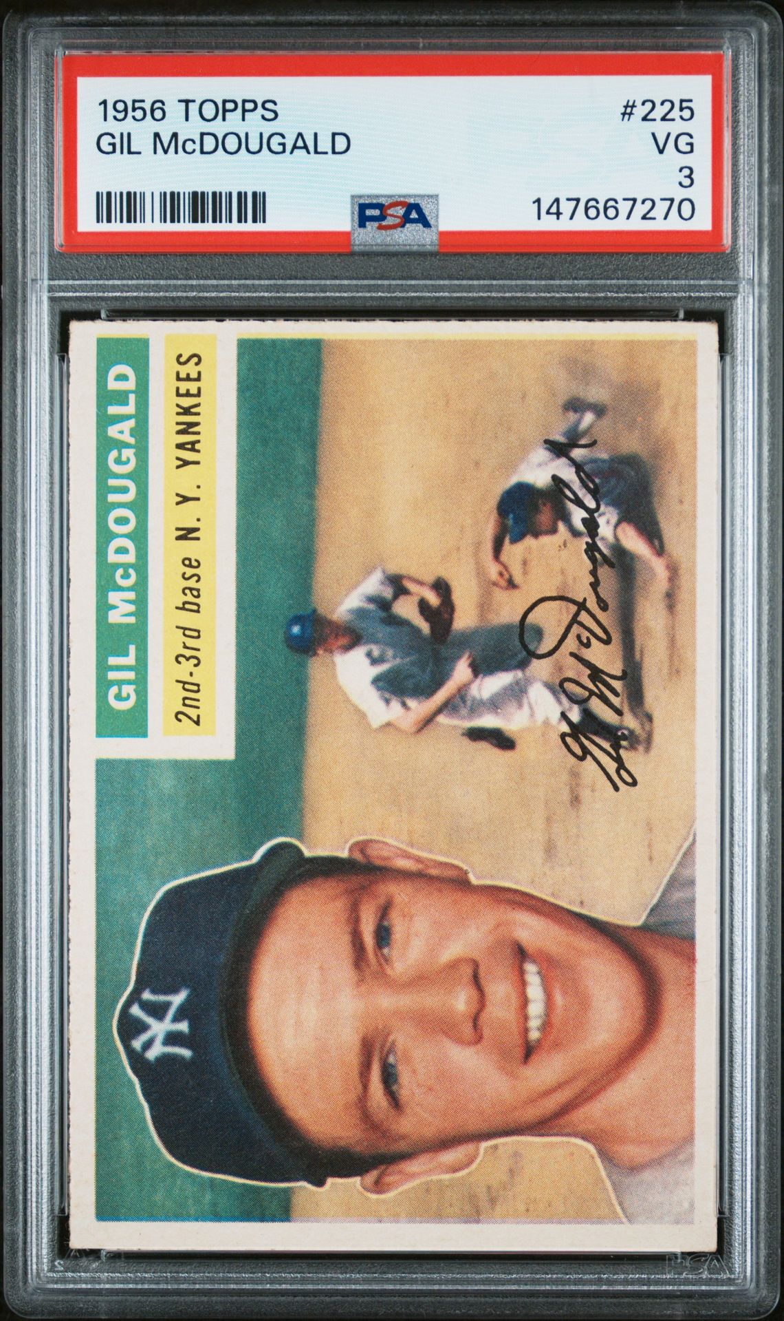 1956 Topps TOPPS #225 Gil Mcdougald front