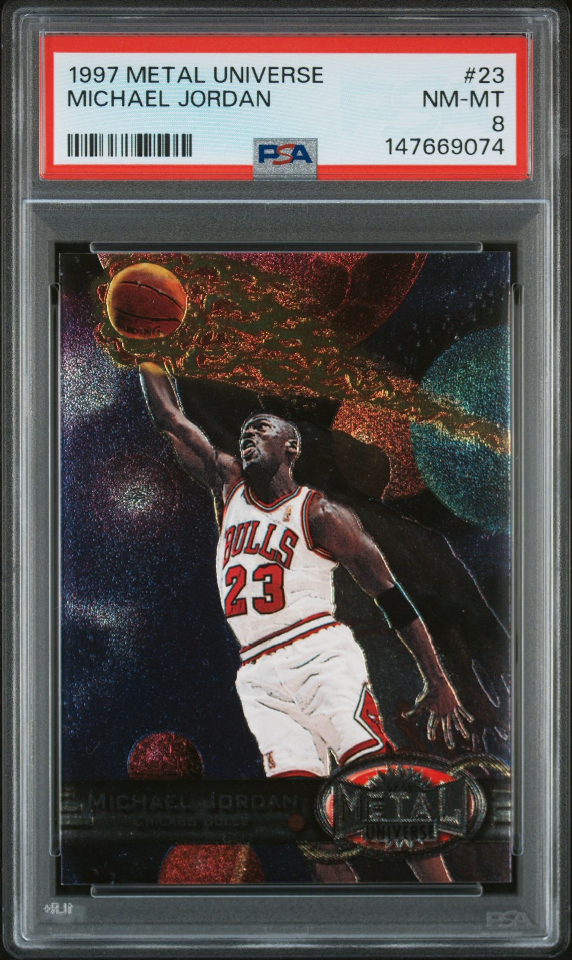 1997 Metal Universe Michael Jordan #23 Nm-Mt 8 front