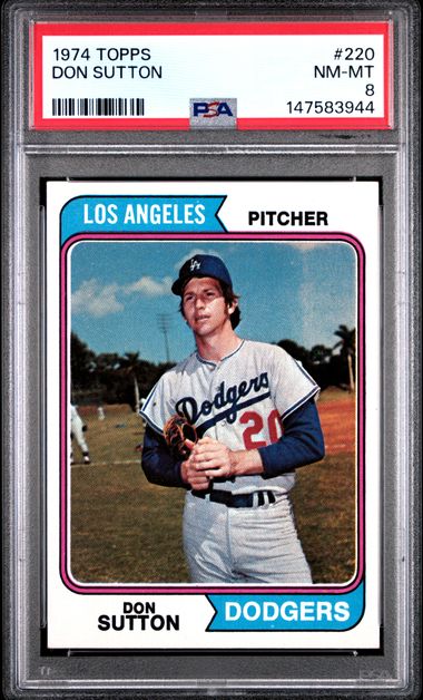 1974 Topps #220 Don Sutton Any front