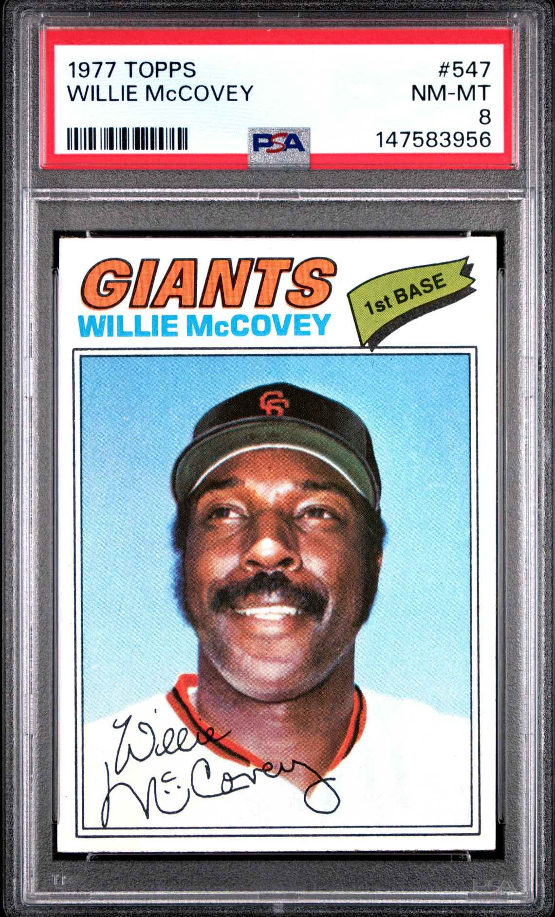 1977 Topps TOPPS #547 Willie Mccovey front