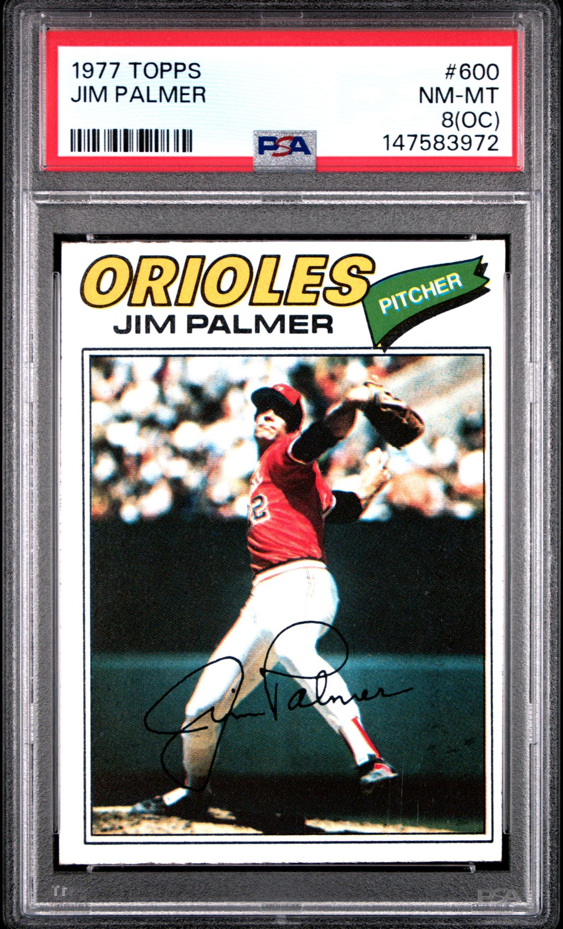 1977 Topps TOPPS #600 Jim Palmer front