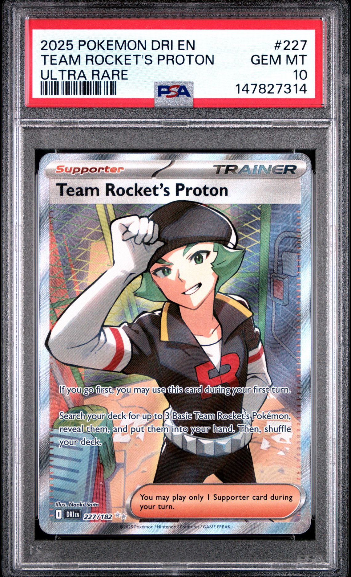 2025 Pokemon POKEMON DRI EN-DESTINED RIVALS ULTRA RARE #227 Team Rocket's Proton front