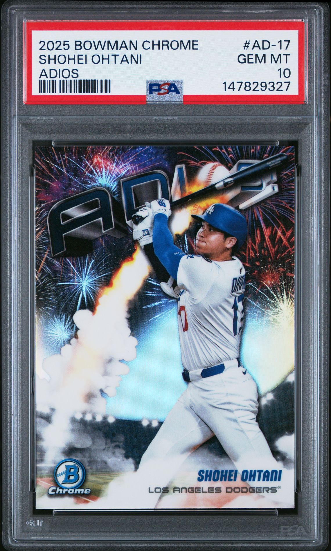 2025 Bowman BOWMAN CHROME ADIOS #AD-17 Shohei Ohtani front