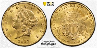 1897-S $20 MS63