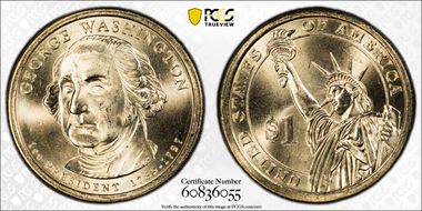 2007-P $1 George Washington Position A MS63