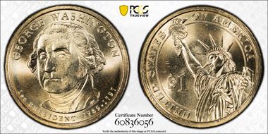 2007-P $1 George Washington Position A MS64
