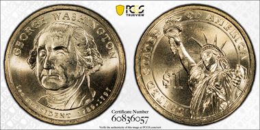 2007-P $1 George Washington Position B MS65