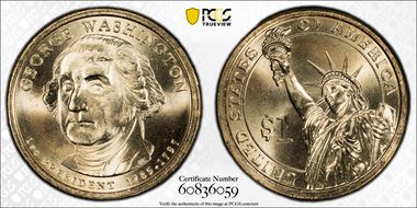 2007-P $1 George Washington Position B MS65