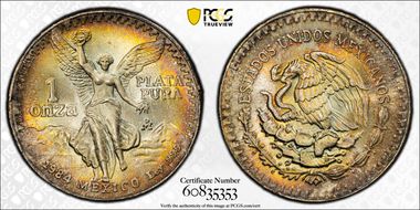 1984-Mo Onza Libertad Ag MS68