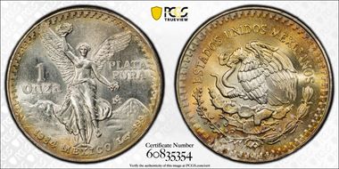 1984-Mo Onza Libertad Ag MS67