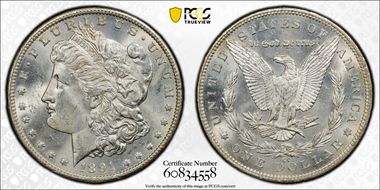1891-CC $1 MS63