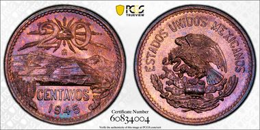 1945-Mo 20C KM-439 MS65RB