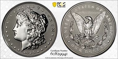 2025-S $1 Morgan Dollar Rev PR Two-Coin Reverse Proof Set PR70