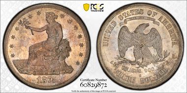 1875-S T$1 MS64