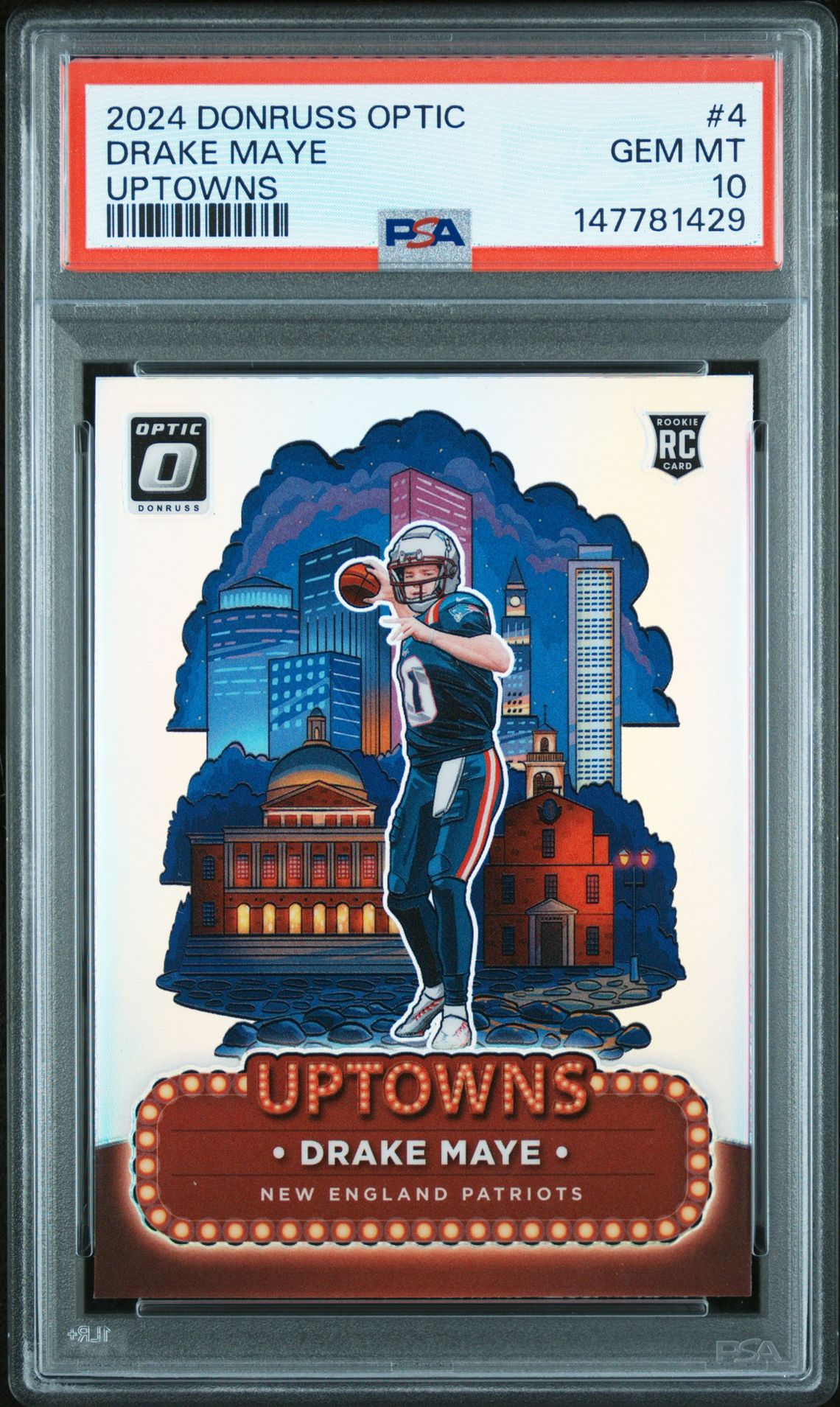 2024 Panini PANINI DONRUSS OPTIC UPTOWNS #4 Drake Maye front