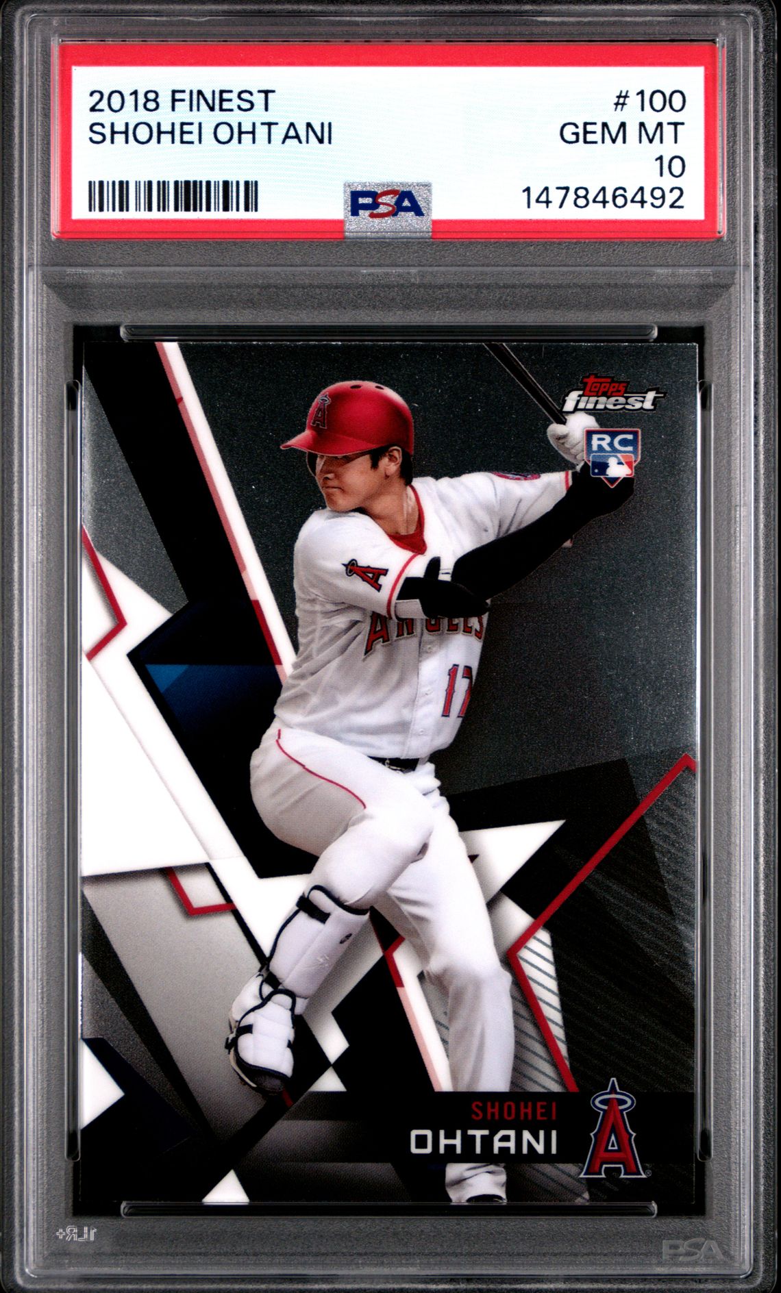 2018 Finest FINEST #100 Shohei Ohtani front