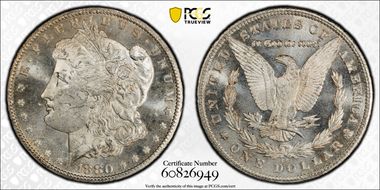 1880-CC $1 VAM 5, 8/High 7 MS63