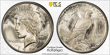 1922-D $1 MS65