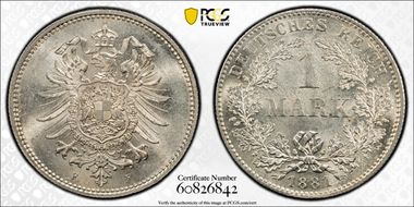 1881-F Mark J-9 MS64