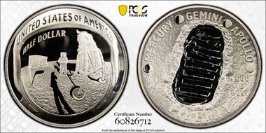 2019-S 50C Apollo 11 50th Anniversary PR70DCAM