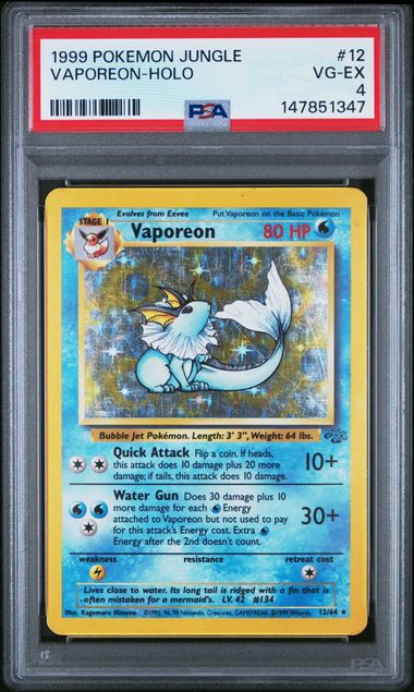 Pokemon Holo Vaporeon front