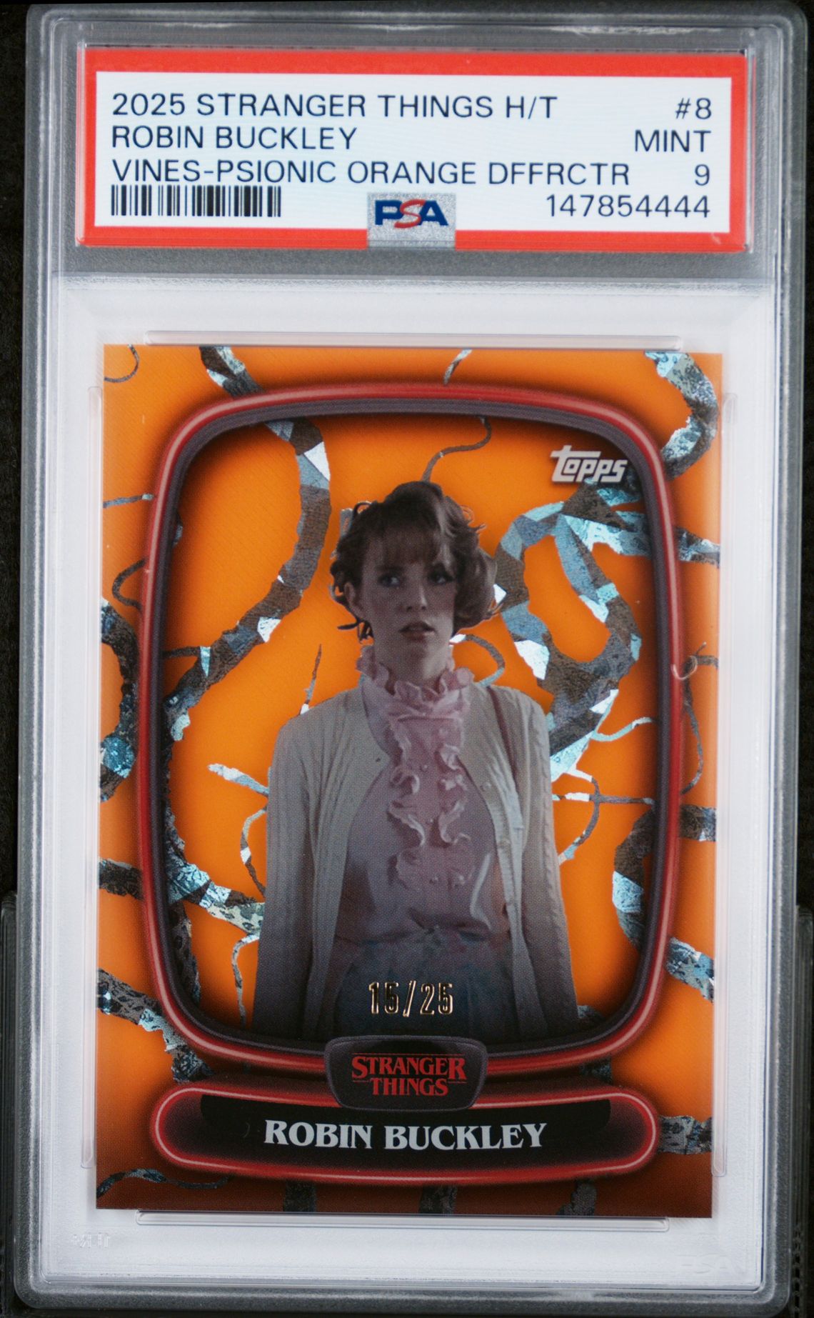 2025 Topps TOPPS STRANGER THINGS HIGH TEK Orange Robin Buckley front