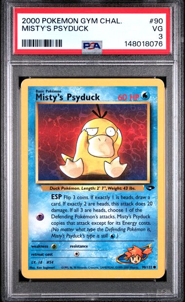 2000 Pokemon Gym Challenge #90 Misty / Psyduck front