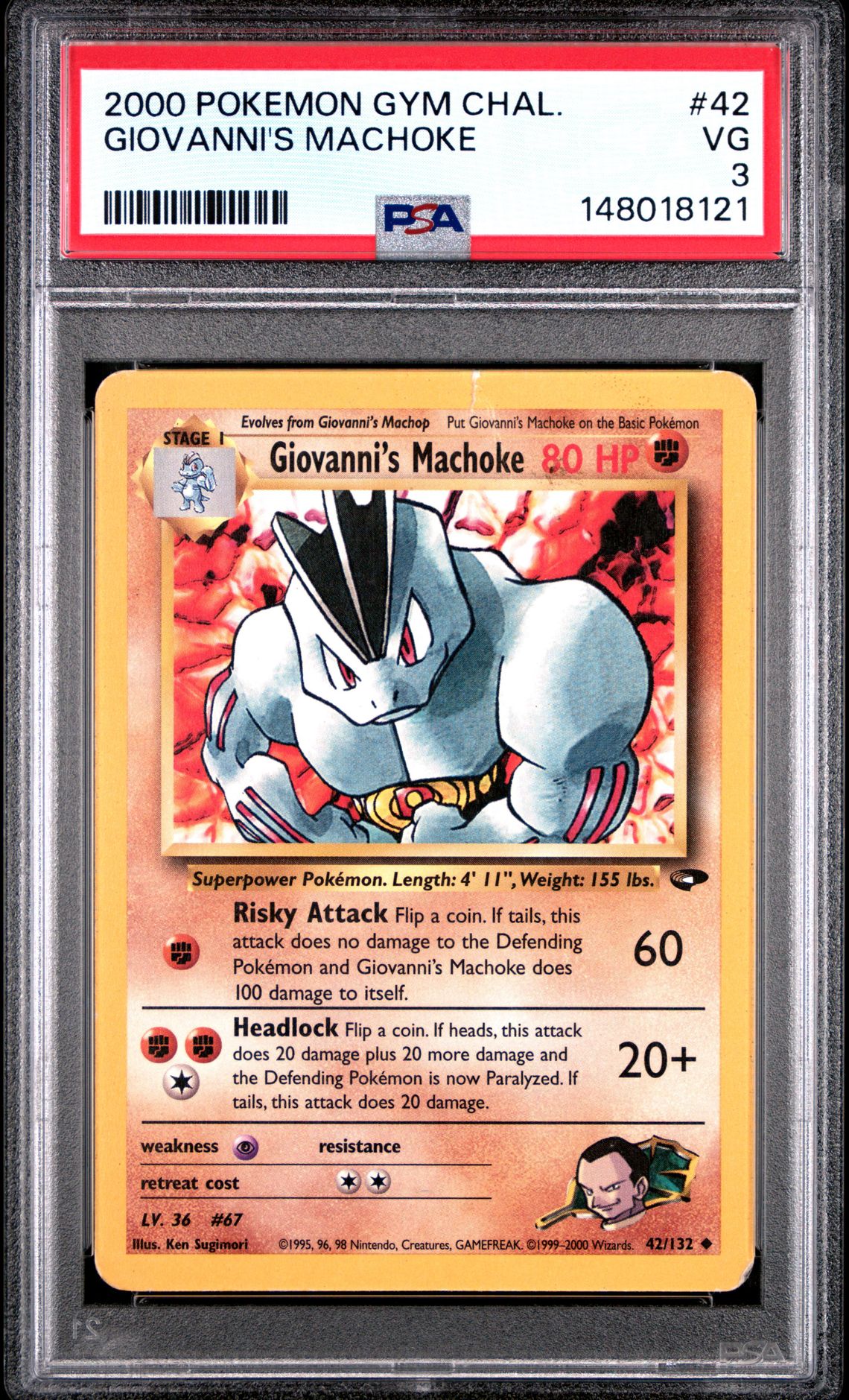 2000 Pokemon Gym Challenge #42 Giovanni's Machoke front