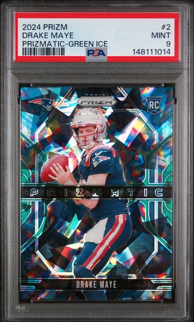 2024 Panini Prizm Green #2 Drake Maye front