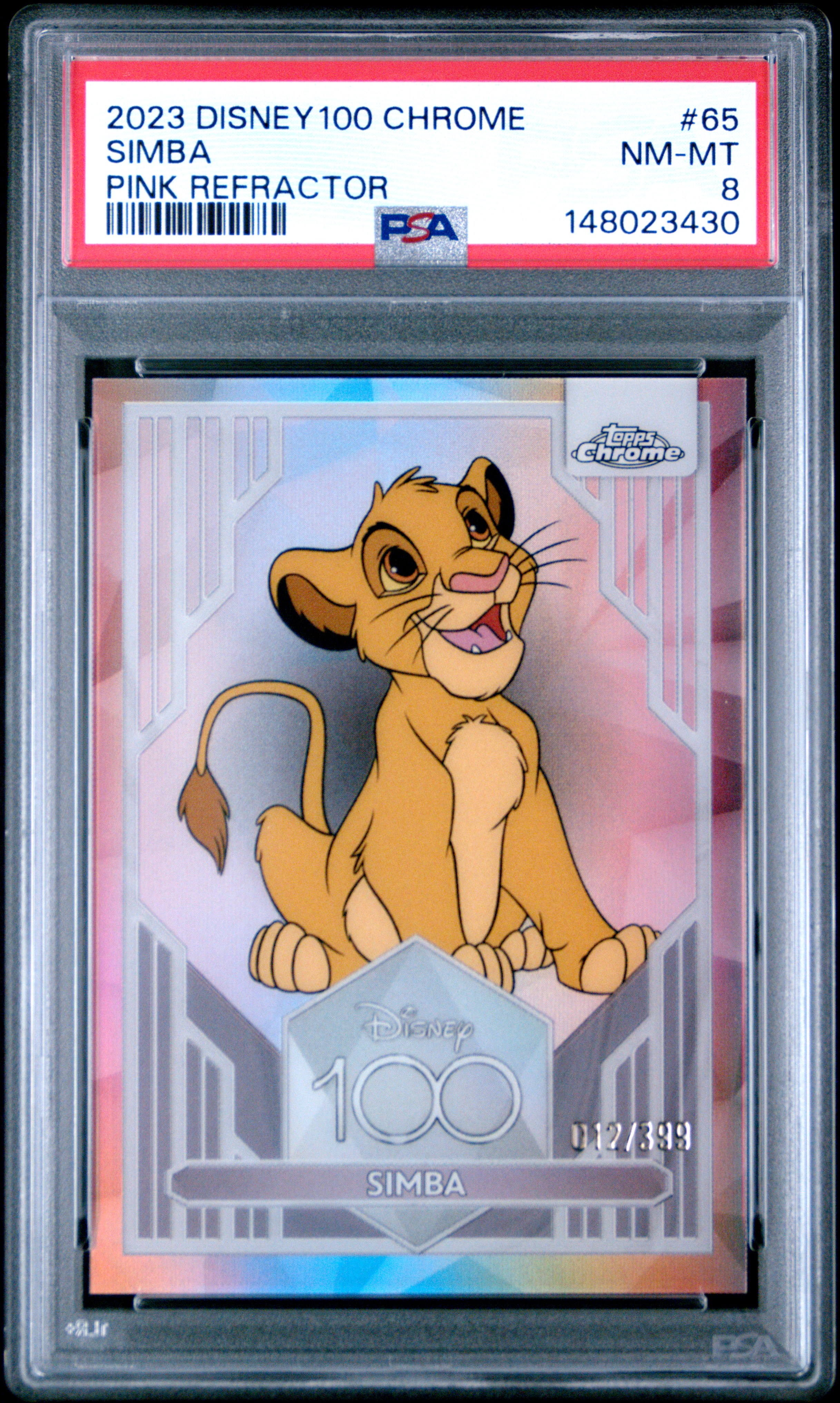 MaxwellHouseOfCards's 2023 Topps Chrome Disney100 Simba Pink