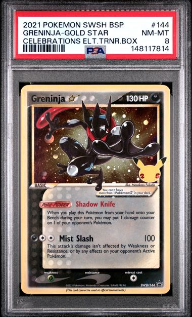 2021 Pokemon Black Star Promo Gold Star #144 Greninja front
