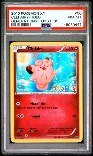 2016 Pokemon Xy Generations-Toysrus Holo #50 Clefairy front