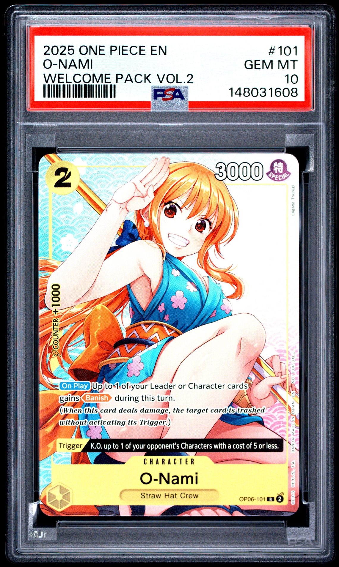 2025 One Piece ONE PIECE WELCOME PACK VOL.2 #101 O-Nami front