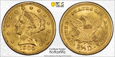 1905 $2.50 MS64