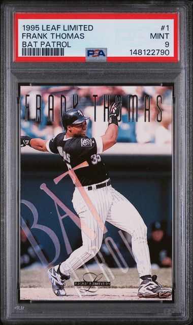 1995 Leaf BAT PATROL #1 Frank Thomas front